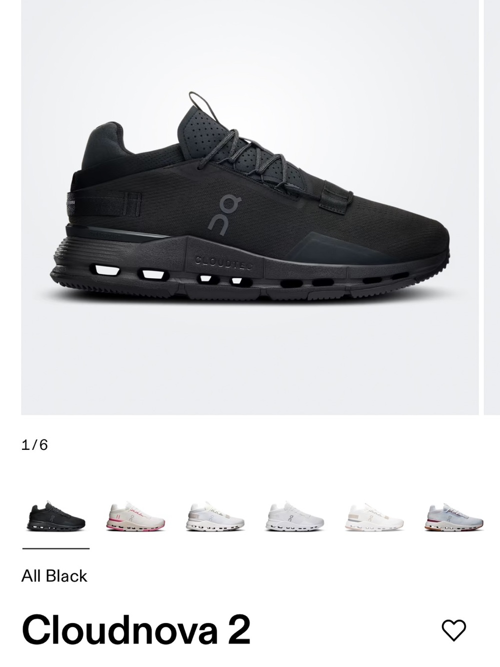 On Running Cloudnova Sneakers - All Black